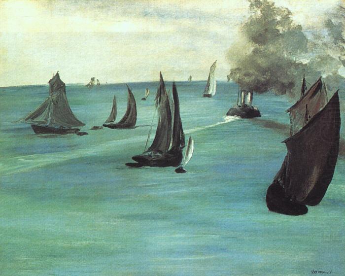 Edouard Manet The Beach at Sainte Adresse china oil painting image